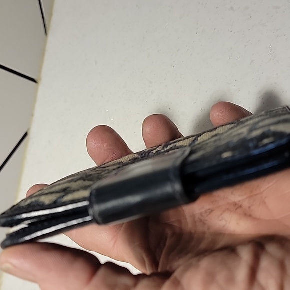 Bottom price! DIOR OBLIQUE NAVY CARDHOLDER KISSLOCK WALLET - Picture 5 of 11